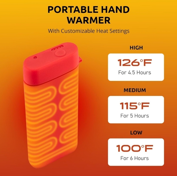 Rechargeable Hand Warmer - POWERPAW IP67 Rated Waterproof Portable Hand Warmers - Picture 7 of 9